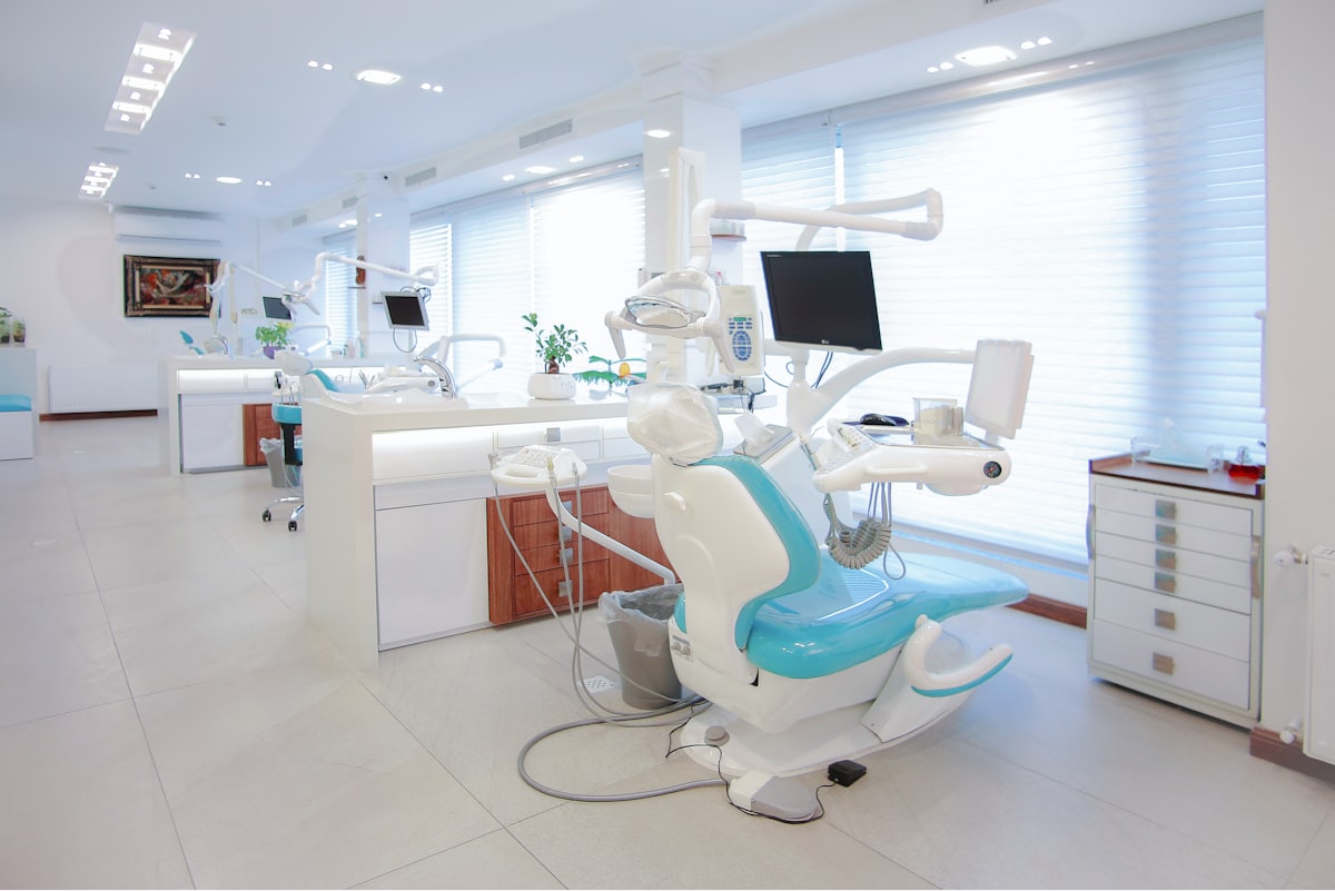 Sala de atendimento moderna da clínica